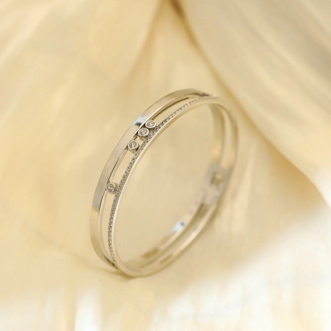 [Imperial Jewelrys]Move Romane Diamond Bangle Bracelet
