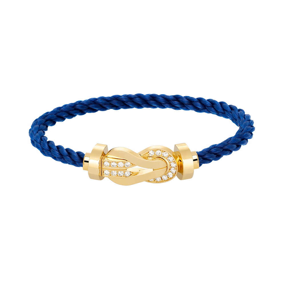 ¡®Lumi¡¯CHANCE LARGE 8 FIGURE BUCKLE HALF DIAMOND BRACELET GOLD