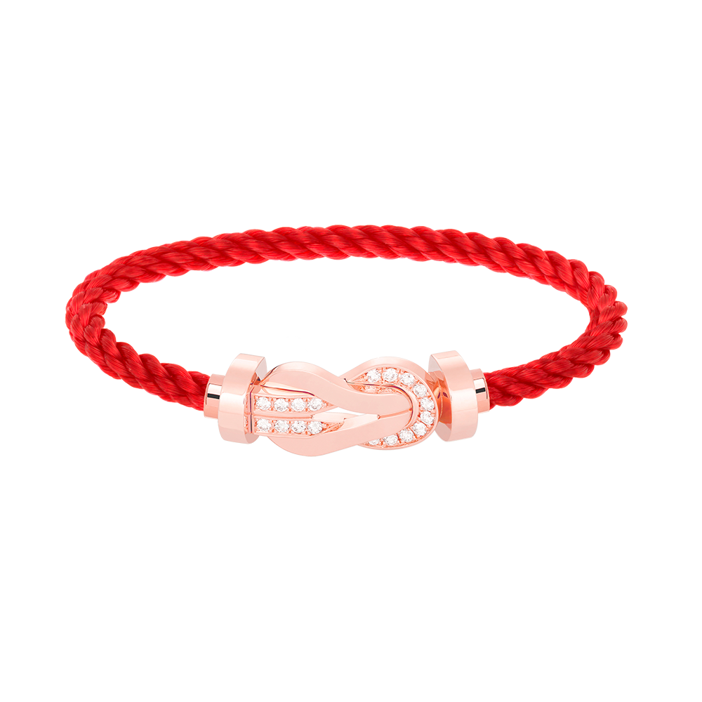 ¡®Lumi¡¯CHANCE LARGE 8 FIGURE BUCKLE HALF DIAMOND BRACELET ROSE GOLD