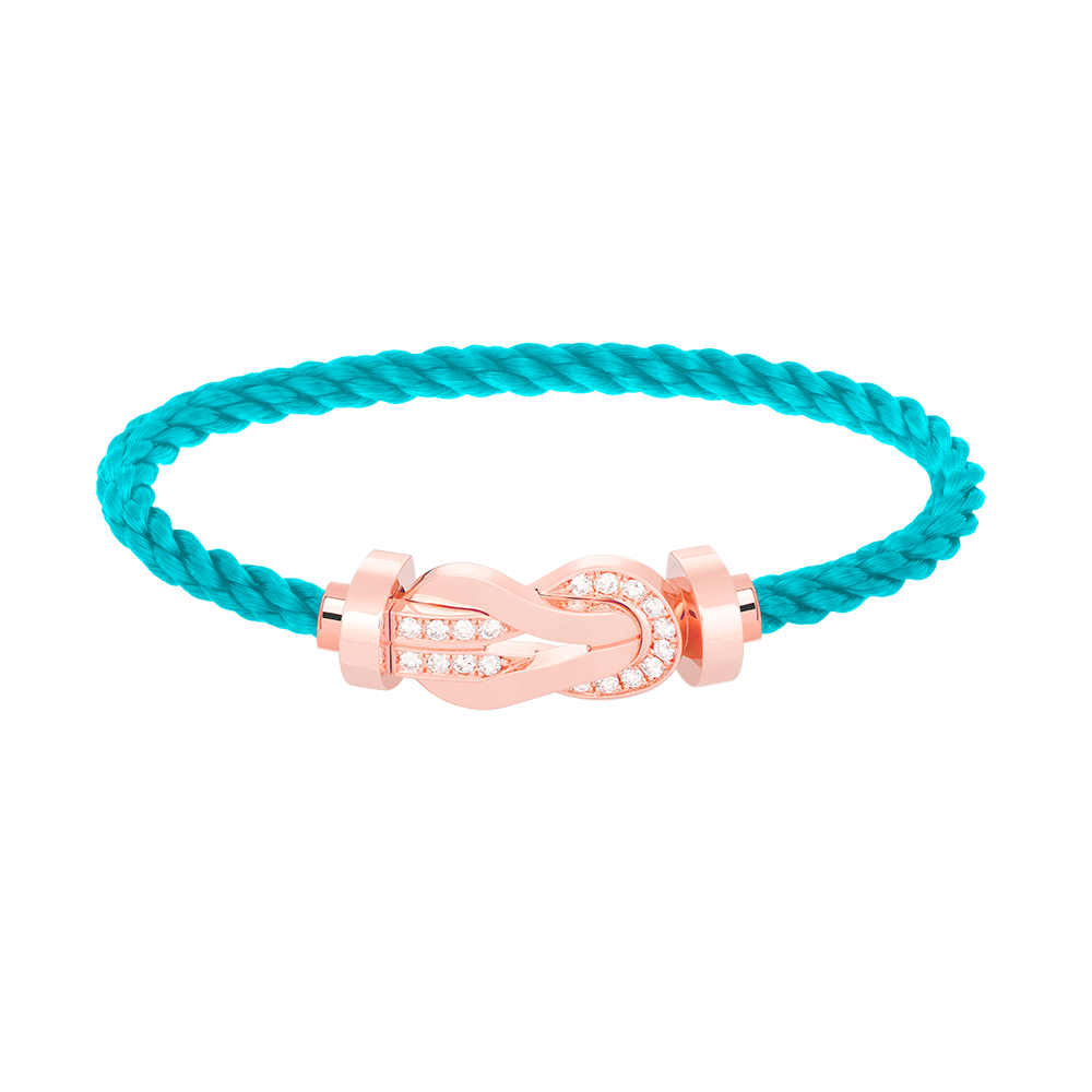 ¡®Lumi¡¯CHANCE LARGE 8 FIGURE BUCKLE HALF DIAMOND BRACELET ROSE GOLD