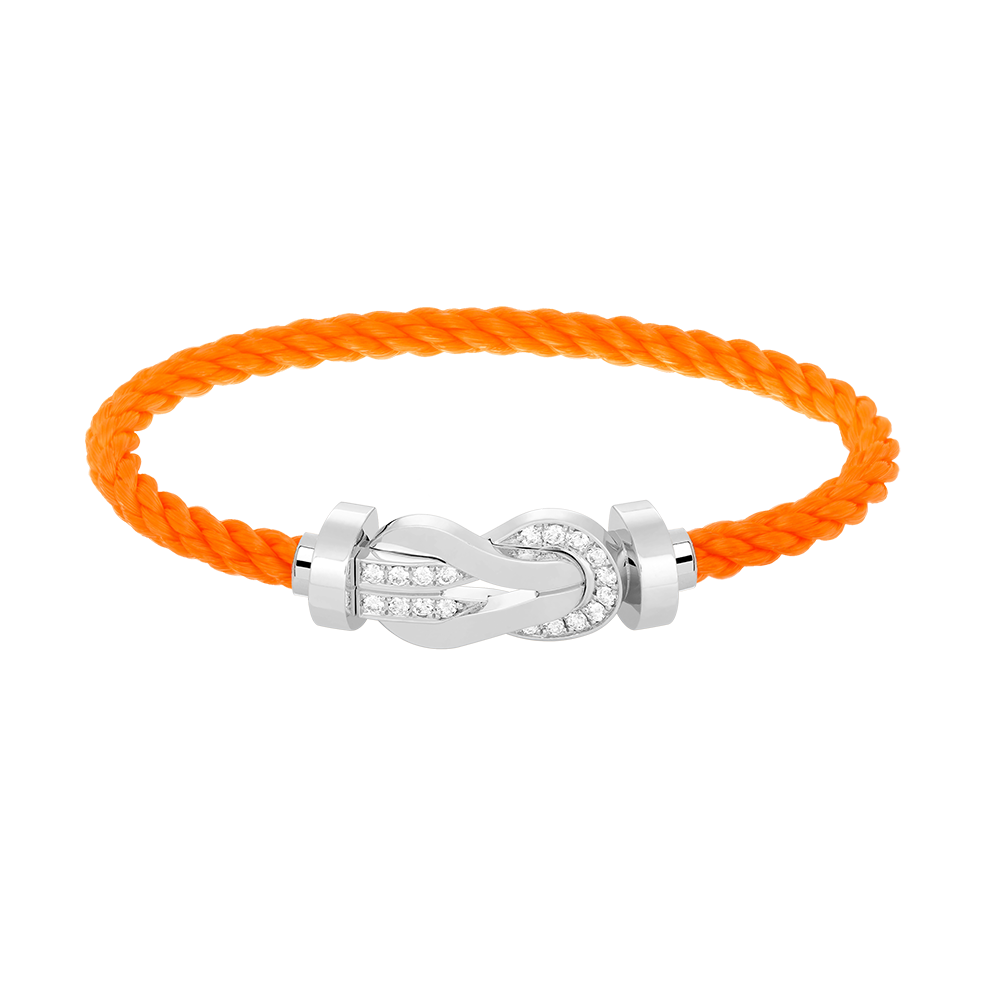 ¡®Lumi¡¯CHANCE LARGE 8 FIGURE BUCKLE HALF DIAMOND BRACELET SILVER