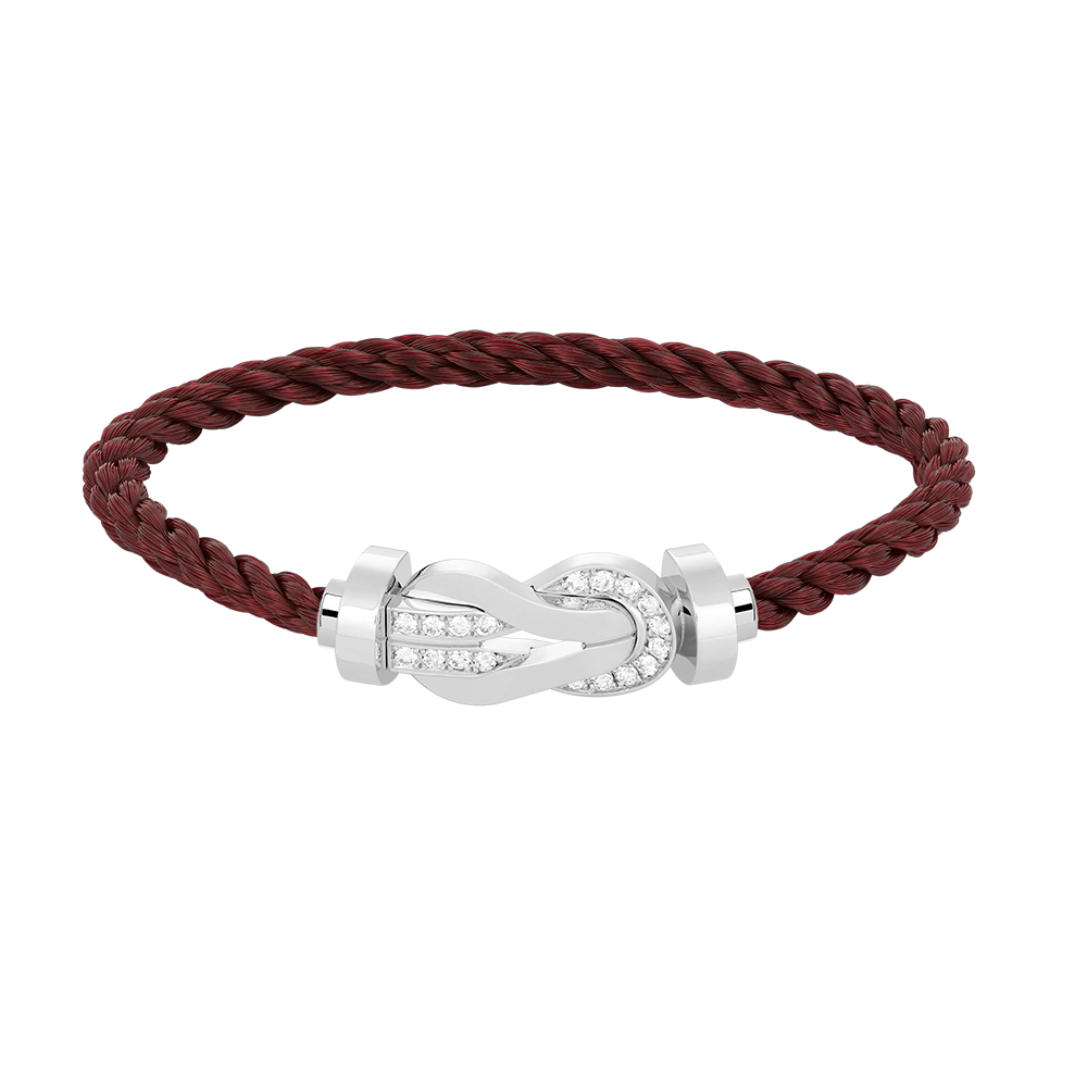 ¡®Lumi¡¯CHANCE LARGE 8 FIGURE BUCKLE HALF DIAMOND BRACELET SILVER