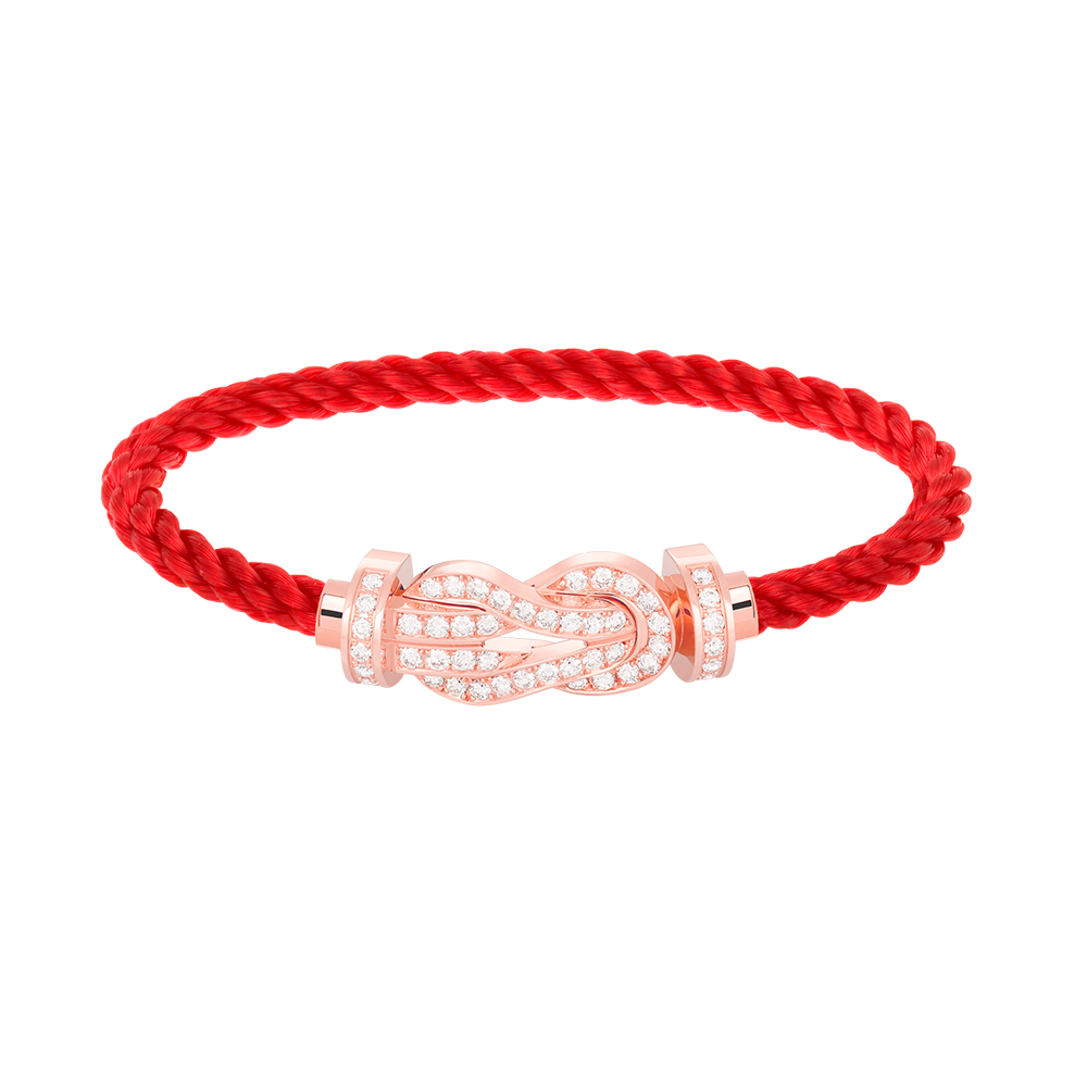¡®Lumi¡¯CHANCE LARGE 8 FIGURE BUCKLE FULL DIAMOND BRACELET ROSE GOLD