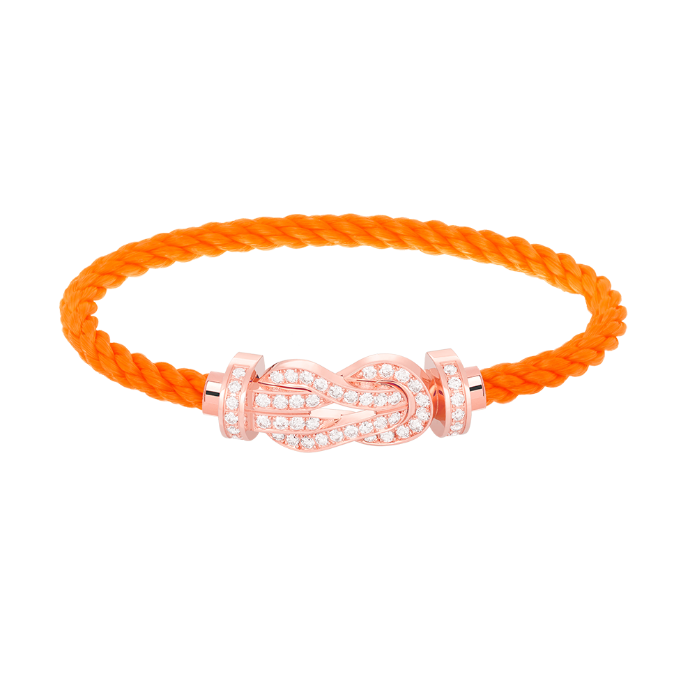 ¡®Lumi¡¯CHANCE LARGE 8 FIGURE BUCKLE FULL DIAMOND BRACELET ROSE GOLD