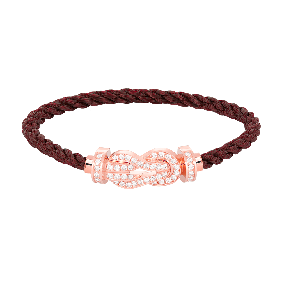 ¡®Lumi¡¯CHANCE LARGE 8 FIGURE BUCKLE FULL DIAMOND BRACELET ROSE GOLD