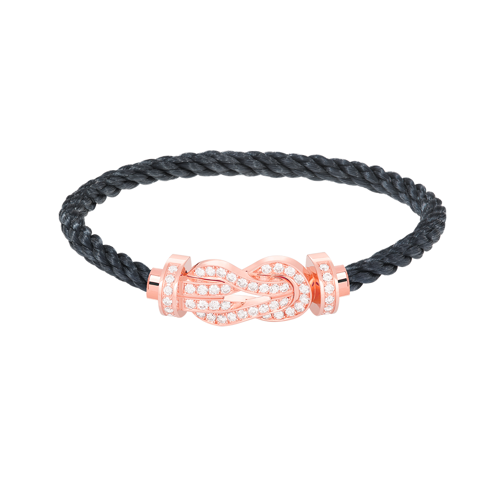 ¡®Lumi¡¯CHANCE LARGE 8 FIGURE BUCKLE FULL DIAMOND BRACELET ROSE GOLD