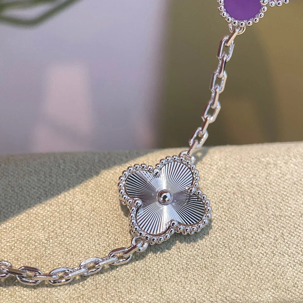 [Lumi]New  CLOVER 5 MOTIF VIOLET BRACELET COLLECTION