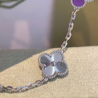 [Lumi jewelry] CLOVER 5 MOTIF VIOLET BRACELET COLLECTION