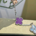[Lumi]New  CLOVER 5 MOTIF VIOLET BRACELET COLLECTION