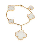 ¡®Lumi¡¯MAGIC CLOVER MOP GOLD BRACELET 5 MOTIFS