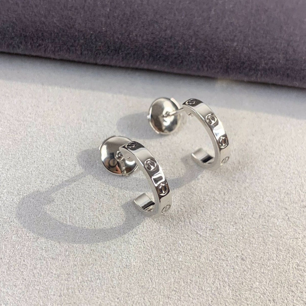 ¡®Lumi¡¯LOVE EARRINGS 2.65MM SILVER