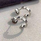 ¡®Lumi¡¯LOVE EARRINGS 2.65MM SILVER