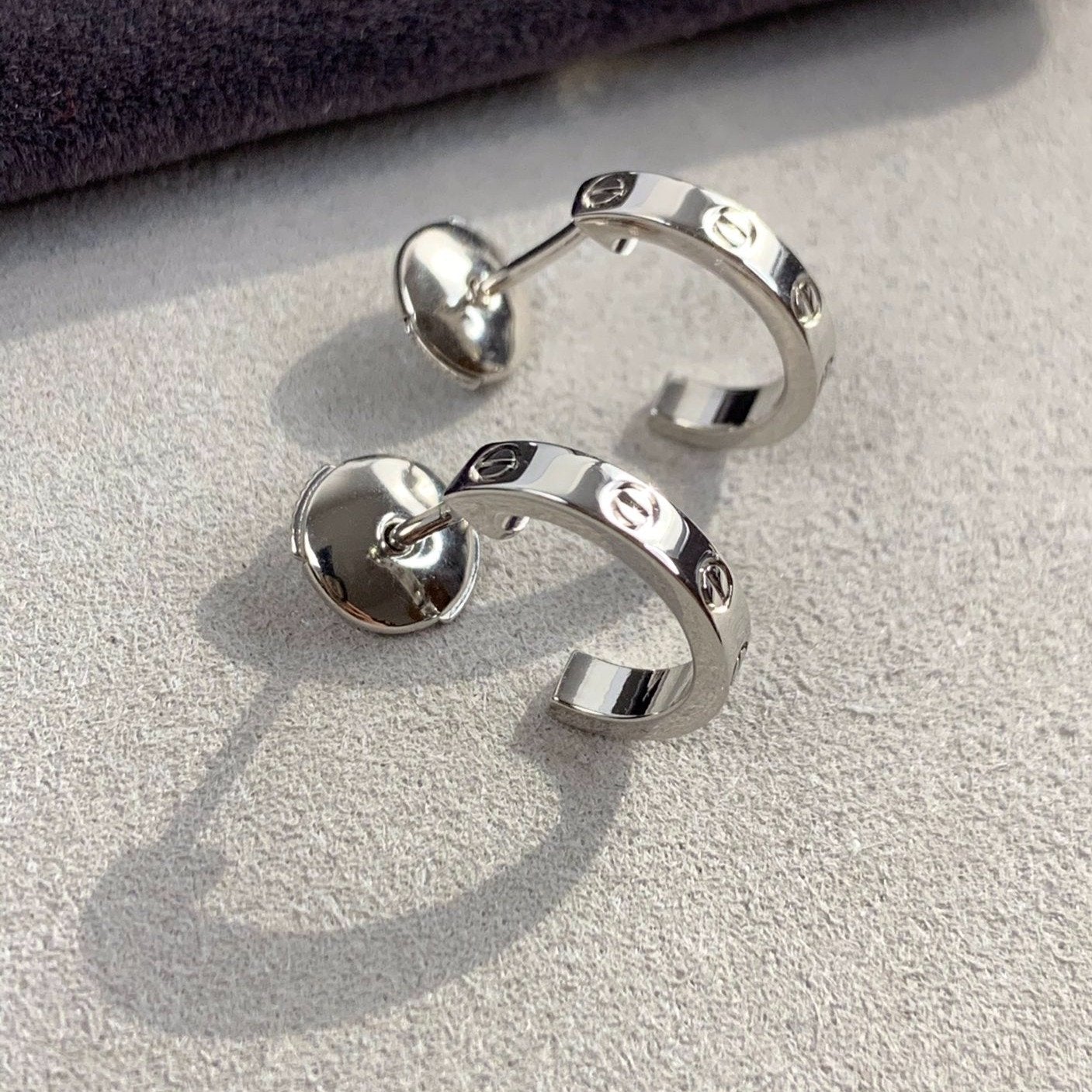 ¡®Lumi¡¯LOVE EARRINGS 2.65MM SILVER