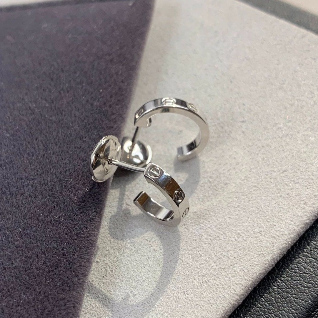 ¡®Lumi¡¯LOVE EARRINGS 2.65MM SILVER