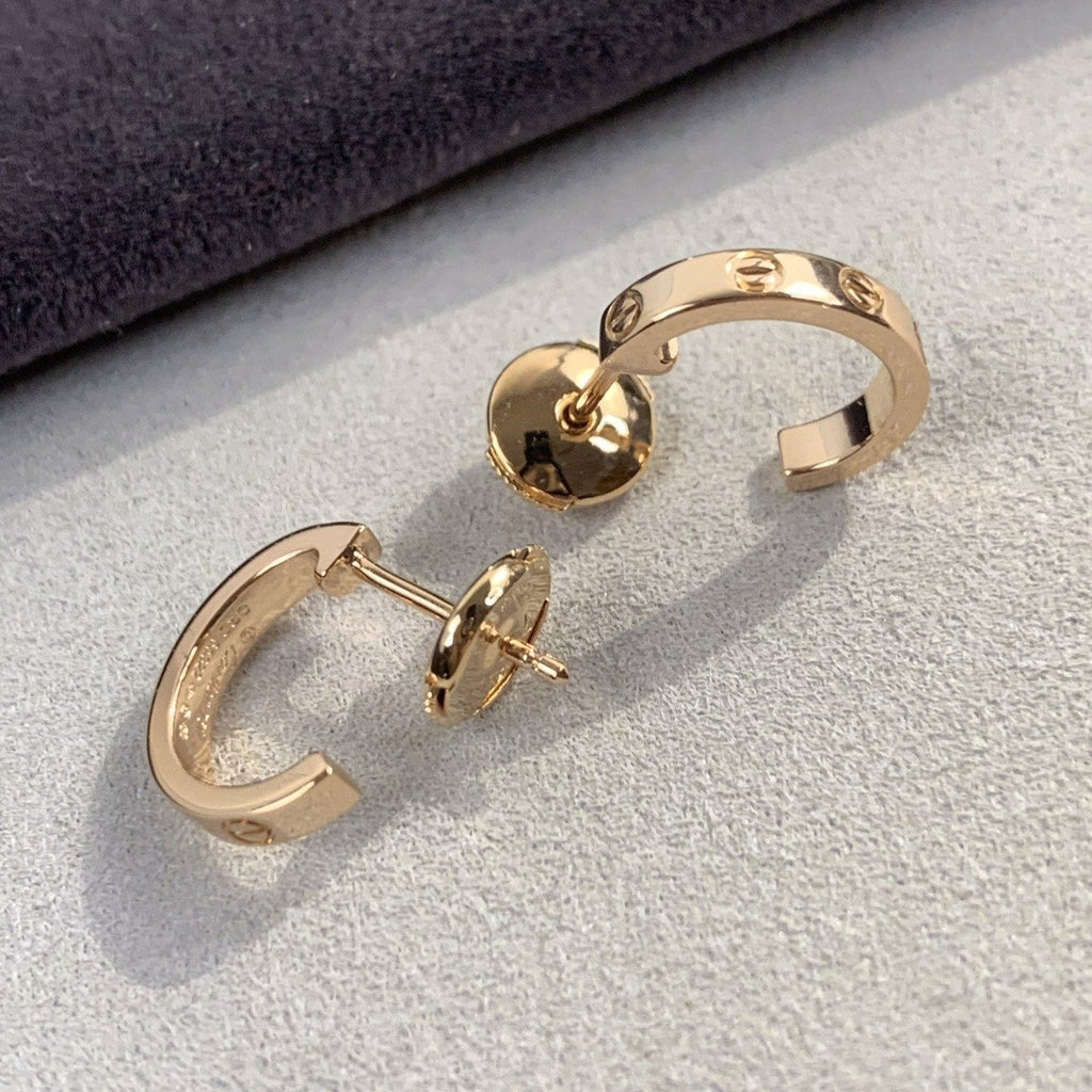 ¡®Lumi¡¯LOVE EARRINGS 2.65MM PINK GOLD