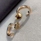 ¡®Lumi¡¯LOVE EARRINGS 2.65MM PINK GOLD