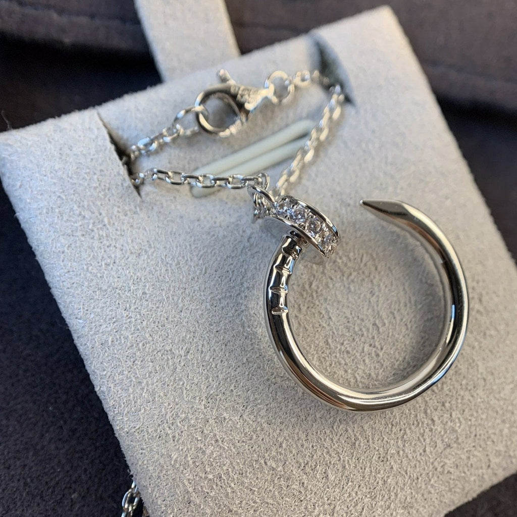 ¡®Lumi¡¯JUSTE NECKLACE SILVER DIAMONDS