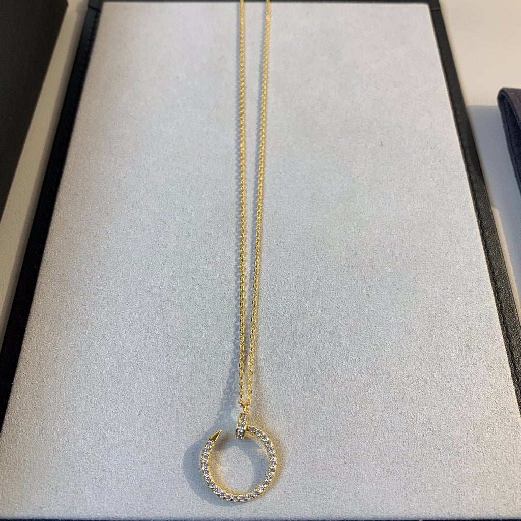 ¡®Lumi¡¯JUSTE NECKLACE GOLD DIAMONDS