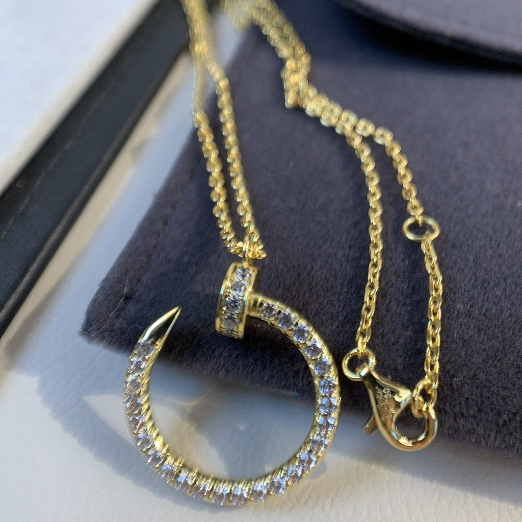 ¡®Lumi¡¯JUSTE NECKLACE GOLD DIAMONDS