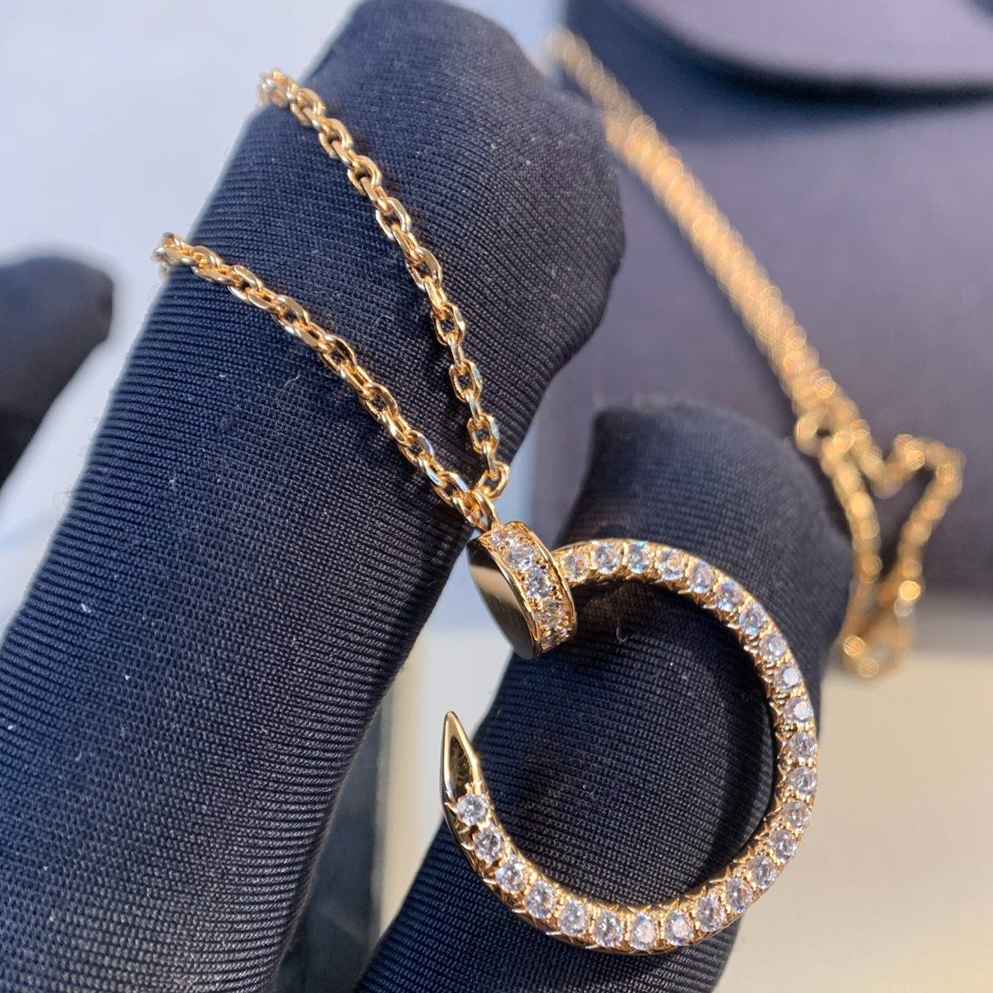 ¡®Lumi¡¯JUSTE NECKLACE PINK GOLD DIAMONDS