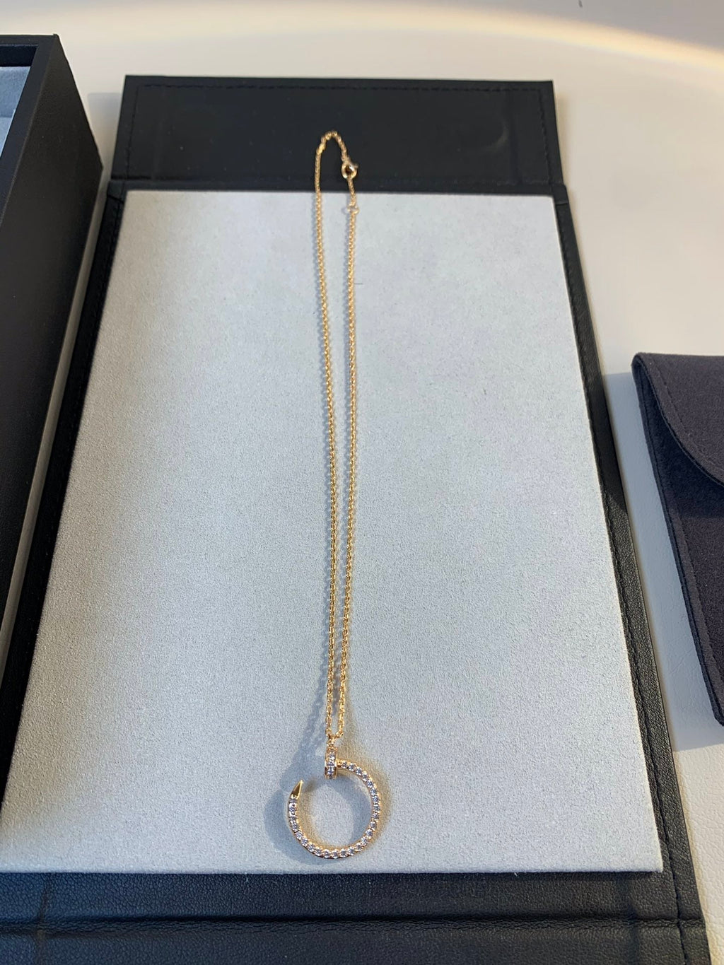 ¡®Lumi¡¯JUSTE NECKLACE PINK GOLD DIAMONDS