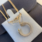 ¡®Lumi¡¯JUSTE NECKLACE PINK GOLD DIAMONDS