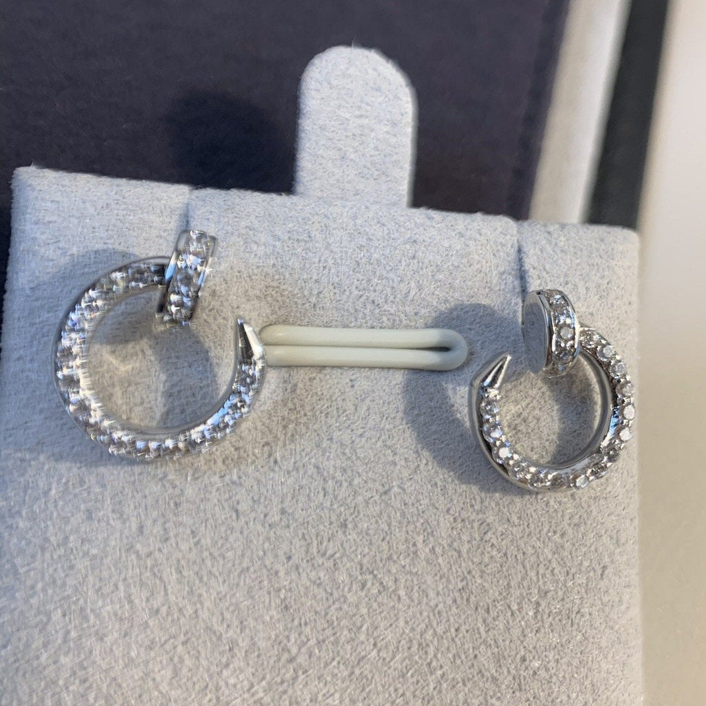¡®Lumi¡¯JUSTE EARRINGS SILVER DIAMONDS