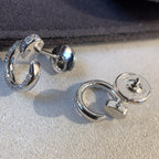 ¡®Lumi¡¯JUSTE EARRINGS SILVER DIAMONDS