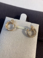 ¡®Lumi¡¯JUSTE EARRINGS GOLD DIAMONDS