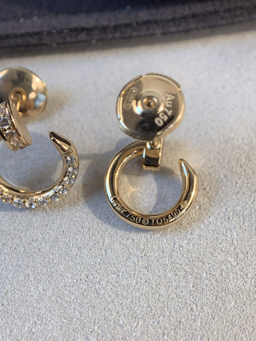 ¡®Lumi¡¯JUSTE EARRINGS GOLD DIAMONDS