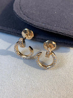 ¡®Lumi¡¯JUSTE EARRINGS GOLD DIAMONDS