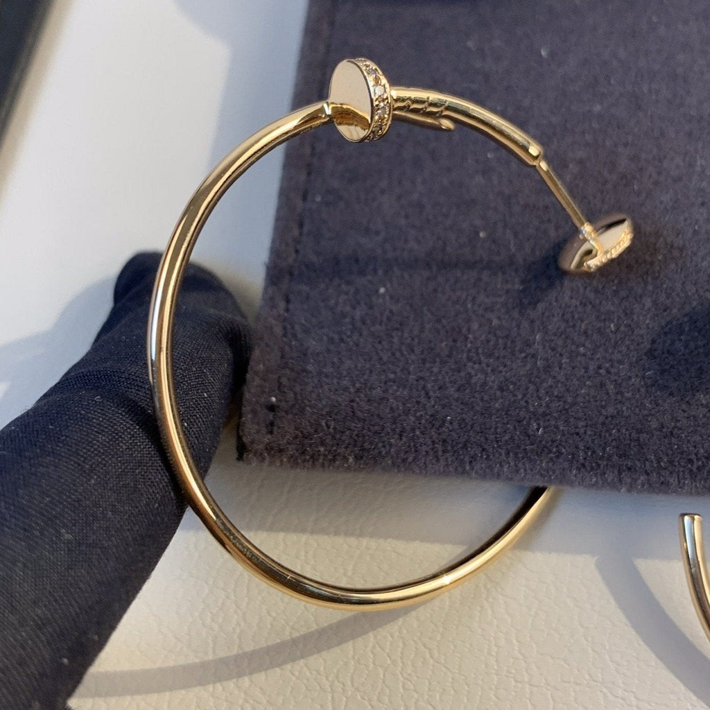 ¡®Lumi¡¯JUSTE EARRINGS GOLD DIAMONDS 1.8MM