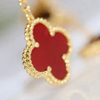 ¡®Lumi¡¯CLOVER  2 MOTIF  TIGER EYE CARNELIAN EARRINGS