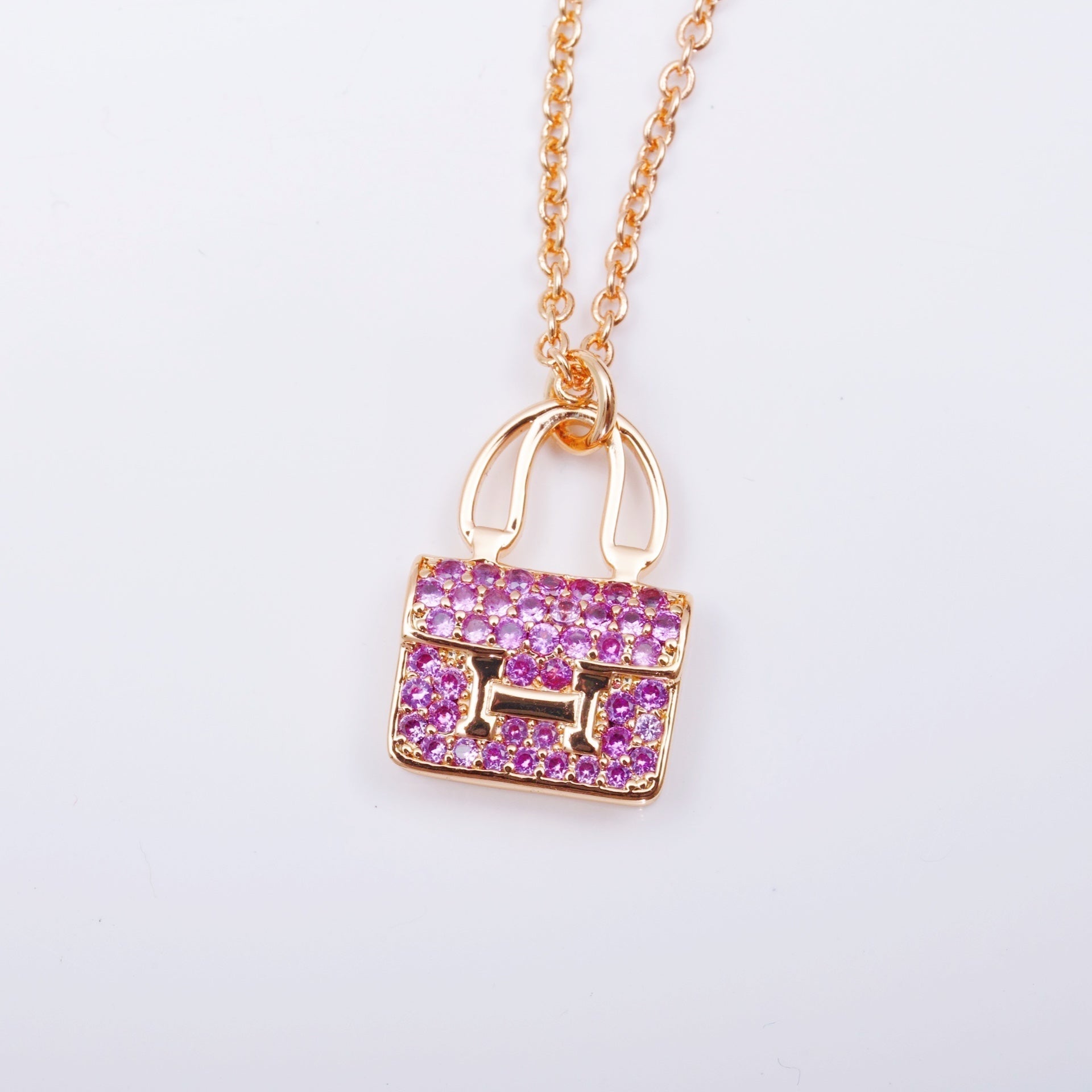 ¡®Lumi¡¯CONSTANCE PEDANT PURPLE DIAMOND NECKLACE