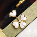 ¡®Lumi¡¯CLOVER SWEET WHITE MOP EARRINGS