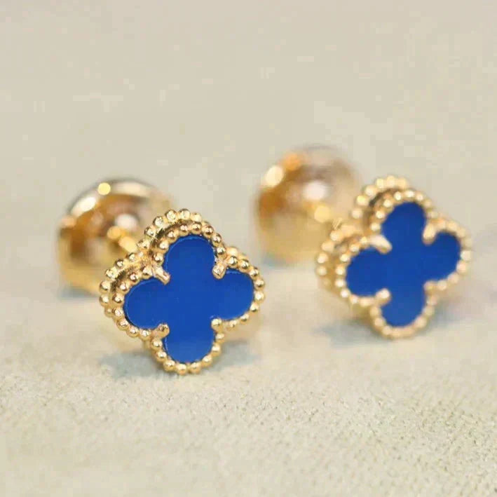 ¡®Lumi¡¯CLOVER MINI 9.5MM TURQUOISE EARRINGS
