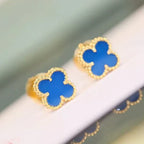 ¡®Lumi¡¯CLOVER MINI 9.5MM TURQUOISE EARRINGS