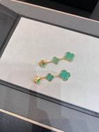 ¡®Lumi¡¯CLOVER MALACHITE 3 MOTIFS GOLD