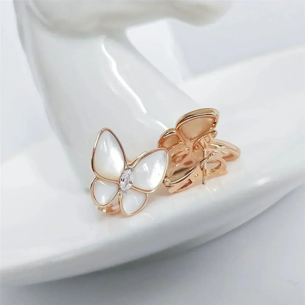 ¡®Lumi¡¯BUTTERFLY MOP DIAMOND EARRINGS