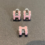 ¡®Lumi¡¯MINI POP H SILVER EARRINGS PINK