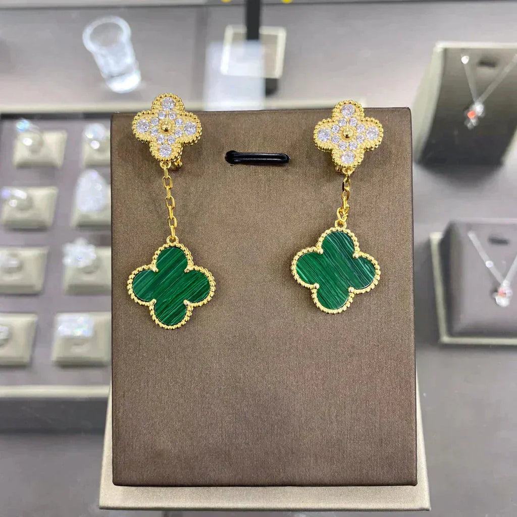¡®Lumi¡¯CLOVER  2 MOTIFS  DIAMOND  EARRINGS (MULTIPLE CHOICESç´