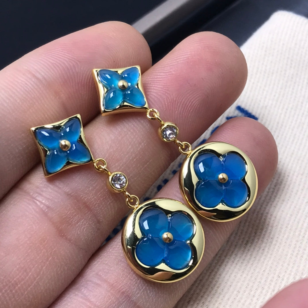 ¡®Lumi¡¯STAR AND SUN AGATE DIAMOND EARRINGS