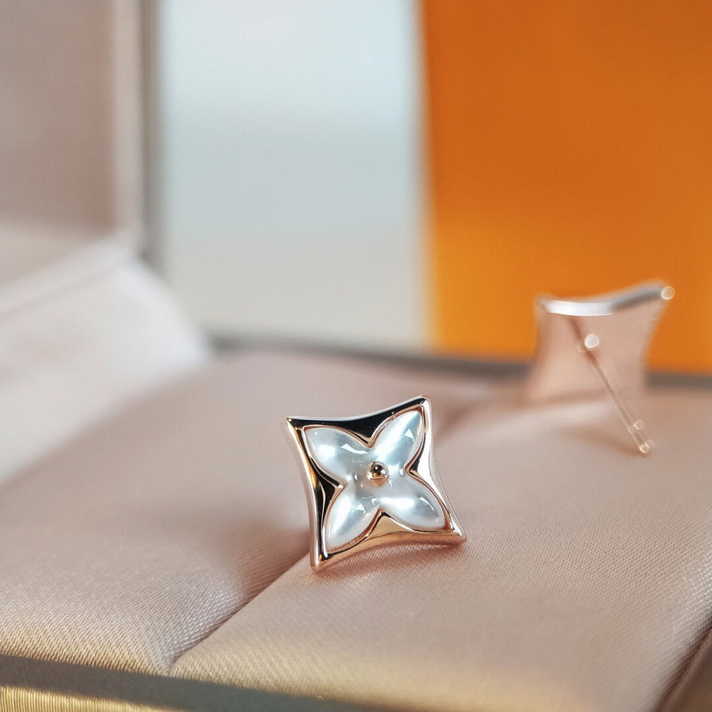 ¡®Lumi¡¯STAR MOP PINK GOLD EARRINGS