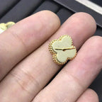 ¡®Lumi¡¯CLOVER MINI 9.5MM LASER EARRINGS