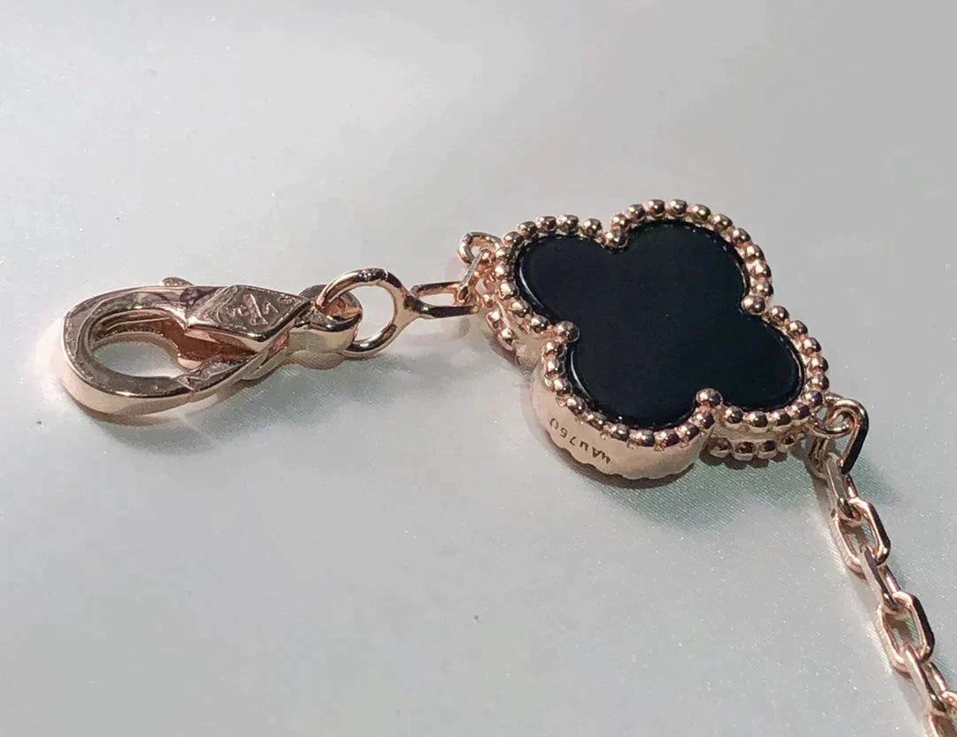 [Lumi jewelry]CLOVER 5 MOTIFS MULTICOLOR BRACELET