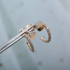 ¡®Lumi¡¯JUSTE EARRINGS 12.75MM PINK GOLD DIAMOND