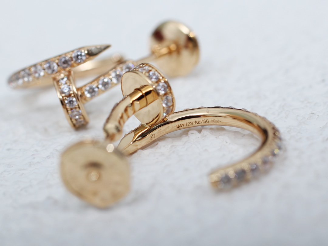 ¡®Lumi¡¯JUSTE EARRINGS 12.75MM PINK GOLD DIAMOND