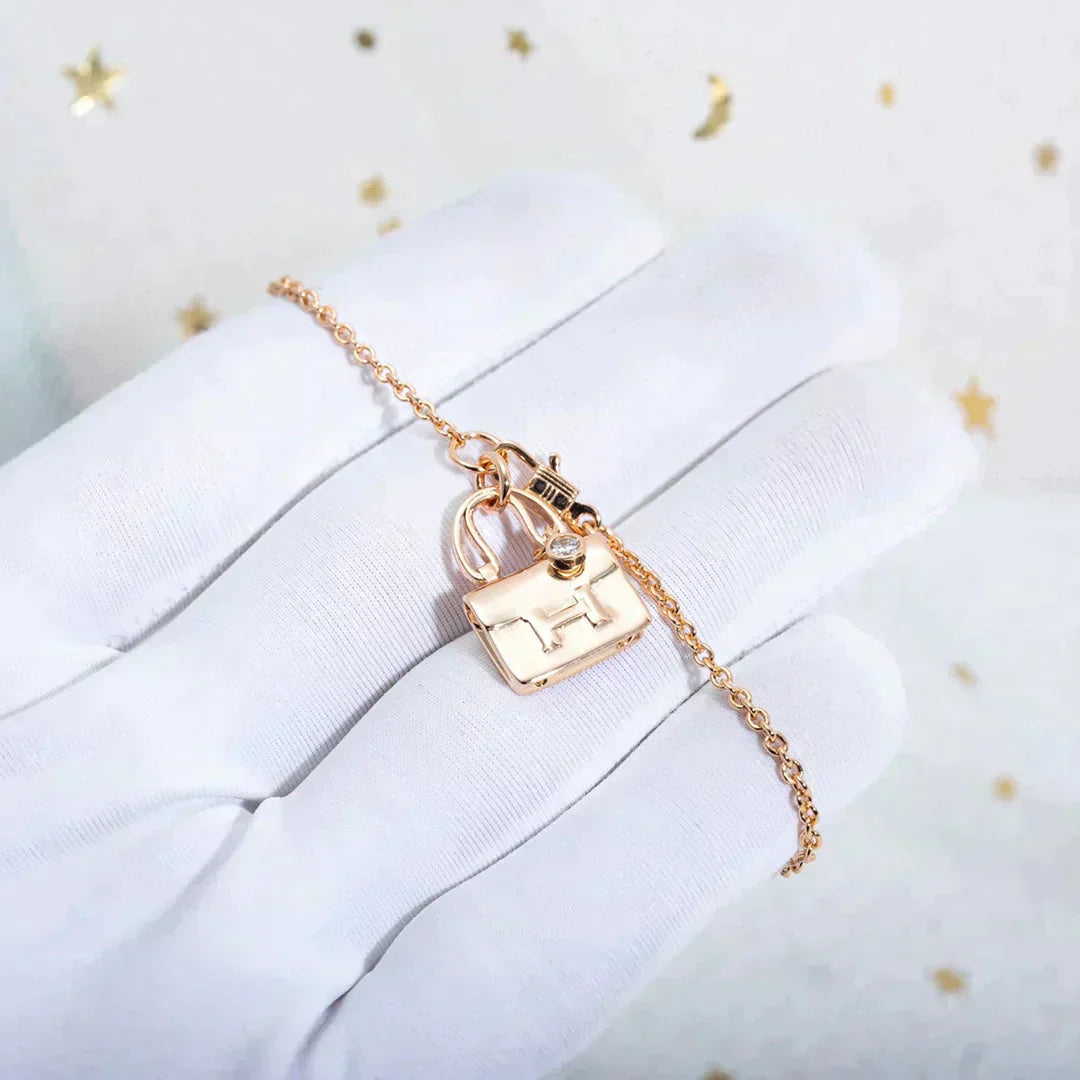 ¡®Lumi¡¯AMULETTE PEDANT ROSE GOLD NECKLACE