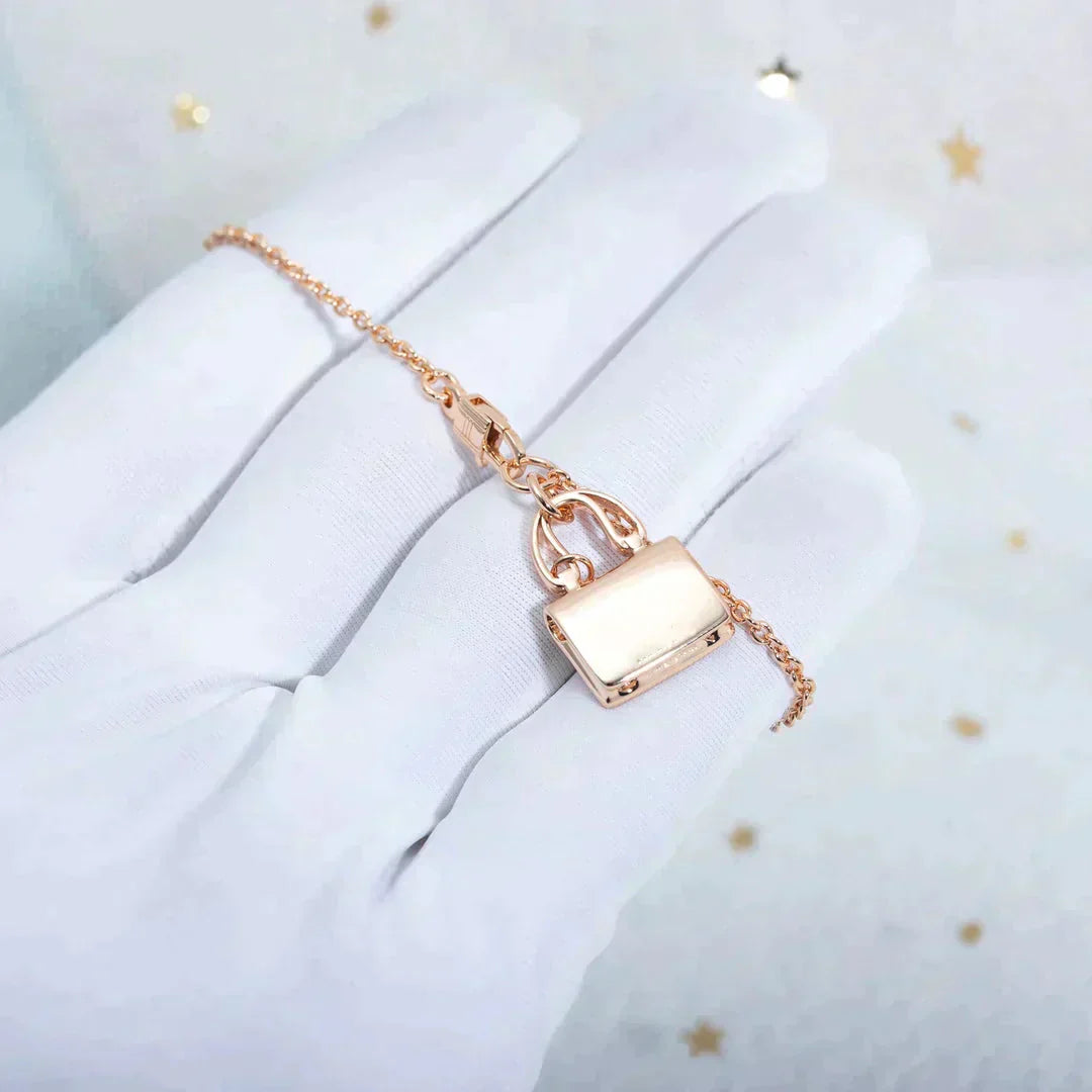 ¡®Lumi¡¯AMULETTE PEDANT ROSE GOLD NECKLACE