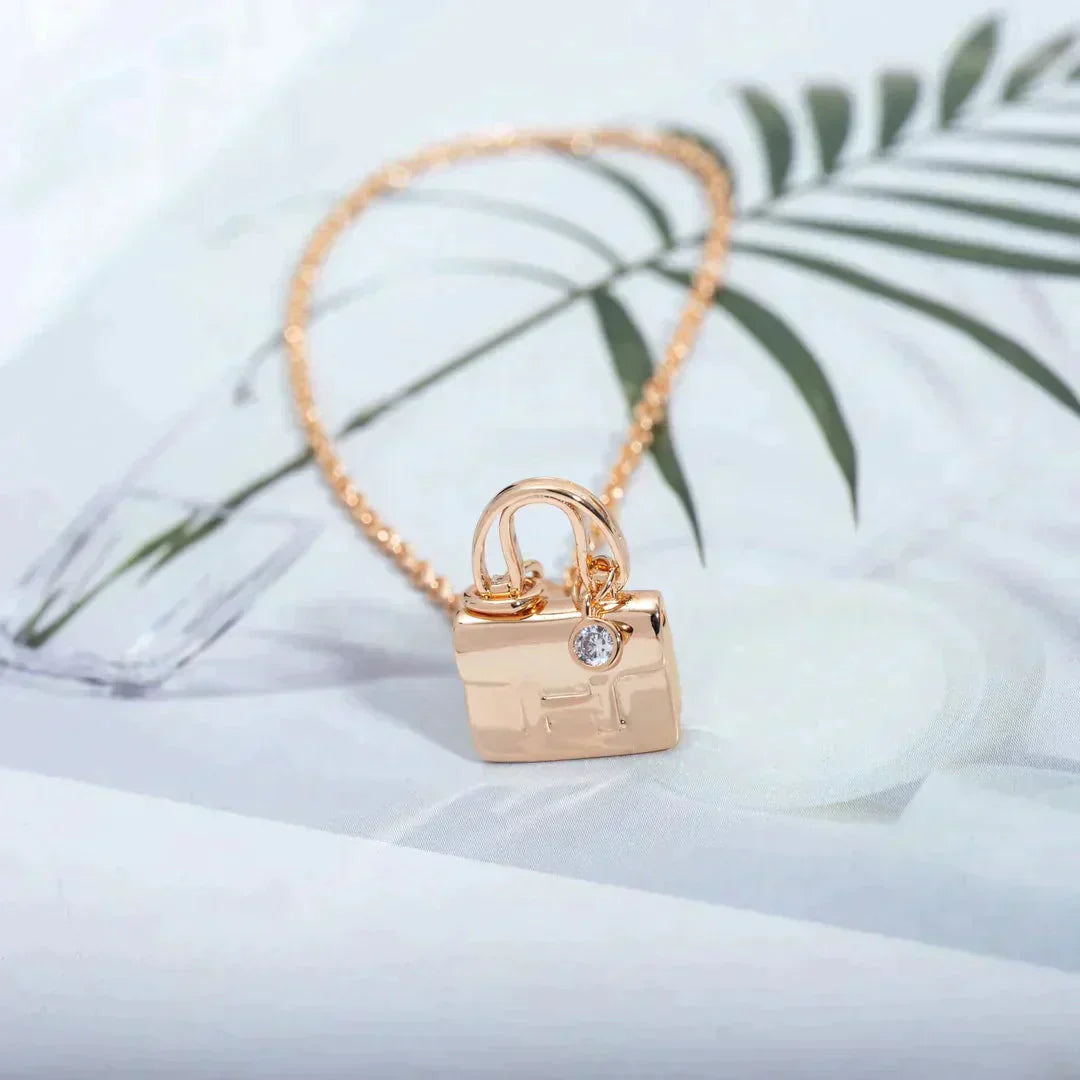 ¡®Lumi¡¯AMULETTE PEDANT ROSE GOLD NECKLACE